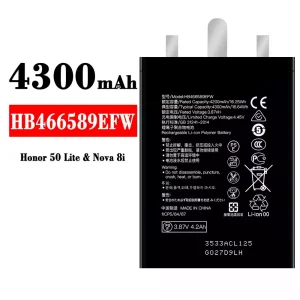 Mobiltelefon akkumulátort HB466589EFW alkalmas HUAWEI Honor 50 Lite/Nova 8i