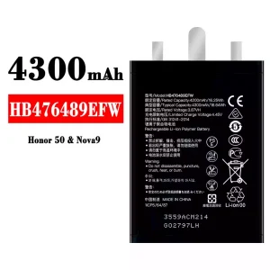 Mobiltelefon akkumulátort HB476489EFW alkalmas HUAWEI Honor 50 / Nova 9
