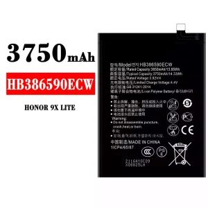 Mobiltelefon akkumulátort HB386590ECW alkalmas HUAWEI HONOR 9X LITE