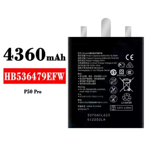 Mobiltelefon akkumulátort HB536479EFW alkalmas HUAWEI P50 Pro