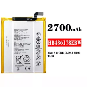 Mobiltelefon akkumulátort HB436178EBW alkalmas HUAWEI Mate S