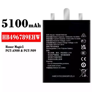 Mobiltelefon akkumulátort HB496789EHW alkalmas HUAWEI Honor Magic 5
