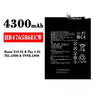 Mobiltelefon akkumulátort HB476586ECW alkalmas HUAWEI Honor X10 5G / Play 4 5G