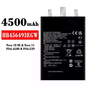 Mobiltelefon akkumulátort HB456493EGW alkalmas HUAWEI Nova 10 SE/ Nova 11