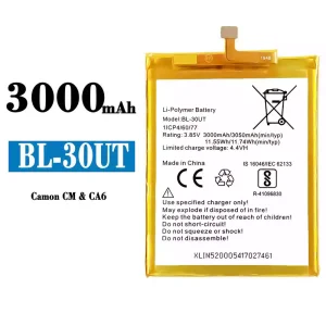 Mobiltelefon akkumulátort BL-30UT alkalmas Tecno Camon CM / CA6