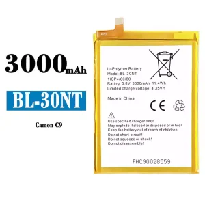 Mobiltelefon akkumulátort BL-30NT alkalmas Tecno Camon C9