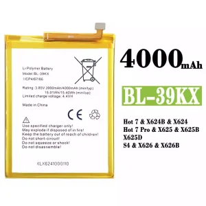 Mobiltelefon akkumulátort BL-39KX alkalmas Infinix Hot 7 / Hot 7 Pro