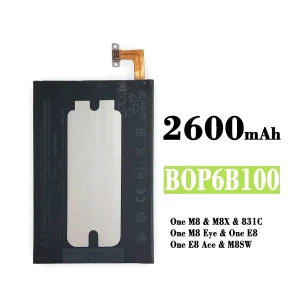 Mobiltelefon akkumulátort B0P6B100 BOP6B100 alkalmas HTC One M8 / One E8