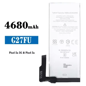 Mobiltelefon akkumulátort G27FU alkalmas Google Pixel 5a