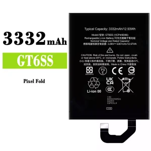 Mobiltelefon akkumulátort GT6SS alkalmas Google Pixel Fold