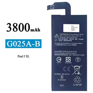 Mobiltelefon akkumulátort G025A-B alkalmas Google Pixel 5 XL