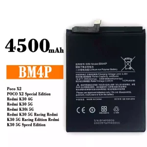 Mobiltelefon akkumulátort BM4P alkalmas Xiaomi Redmi K30,Poco X2
