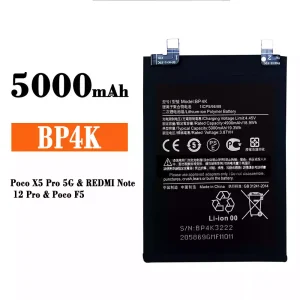 Mobiltelefon akkumulátort BP4K alkalmas Xiaomi Poco X5 Pro 5G / REDMI Note 12 Pro / Poco F5
