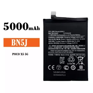 Mobiltelefon akkumulátort BN5J alkalmas Xiaomi POCO X5 5G
