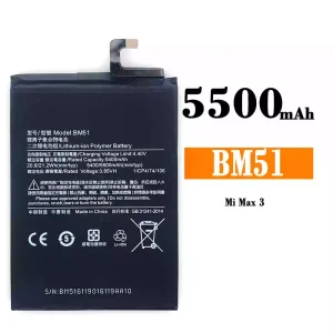 Mobiltelefon akkumulátort BM51 alkalmas Xiaomi Mi Max 3