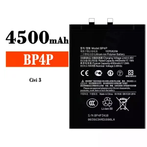 Mobiltelefon akkumulátort BP4P alkalmas Xiaomi Civi 3