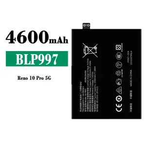 Mobiltelefon akkumulátort BLP997 alkalmas OPPO Reno 10 Pro