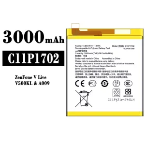 Mobiltelefon akkumulátort C11P1702 alkalmas Asus ZenFone V Live