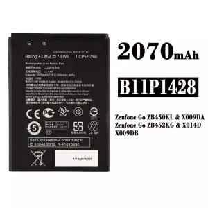 Mobiltelefon akkumulátort B11P1428 alkalmas Asus Zenfone Go ZB450KL / ZB452KG