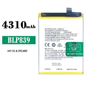Mobiltelefon akkumulátort BLP839 alkalmas OPPO A95 5G / A94 5G / Reno 5Z 5G / Reno 6Z