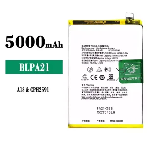 Mobiltelefon akkumulátort BLPA21 alkalmas OPPO A18