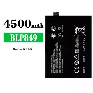 Mobiltelefon akkumulátort BLP849 alkalmas OPPO Realme GT 5G