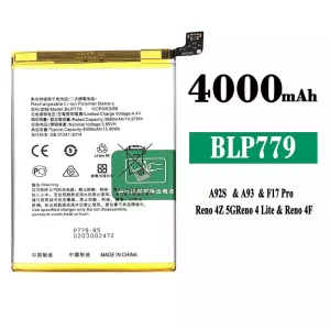 Mobiltelefon akkumulátort BLP779 alkalmas OPPO A92S / A93 / F17 Pro / Reno 4Z 5G / Reno 4 Lite / Reno 4F