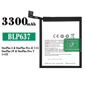 Mobiltelefon akkumulátort BLP637 alkalmas OnePlus 5 / OnePlus 5T