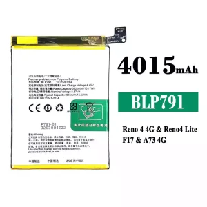 Mobiltelefon akkumulátort BLP791 alkalmas OPPO Reno 4 4G /Reno 4 Lite /F17 /A73 4G
