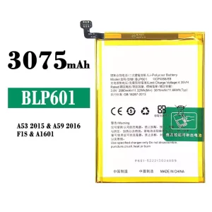 Mobiltelefon akkumulátort BLP601 alkalmas OPPO A53 2015/A59 2016/F1S