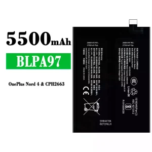 Mobiltelefon akkumulátort BLPA97 alkalmas OPPO OnePlus Nord 4