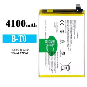 Mobiltelefon akkumulátort B-T0 alkalmas VIVO Y76 5G/Y76S