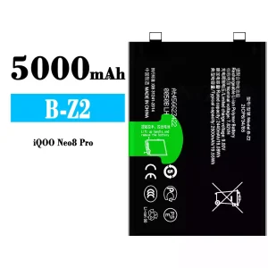 Mobiltelefon akkumulátort B-Z2 alkalmas VIVO iQOO Neo8 Pro
