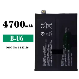 Mobiltelefon akkumulátort B-U6 alkalmas VIVO iQOO Neo6