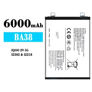 Mobiltelefon akkumulátort BA38 alkalmas VIVO IQOO Z9 5G