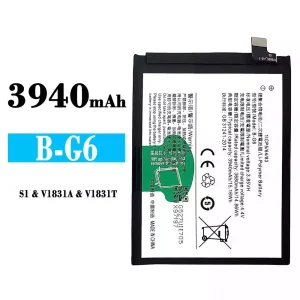 Mobiltelefon akkumulátort B-G6 alkalmas VIVO S1