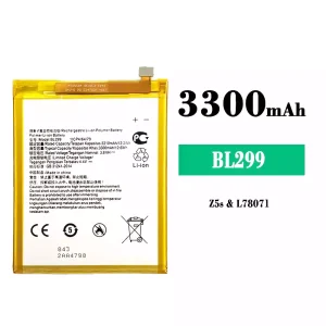 Mobiltelefon akkumulátort BL299 alkalmas Lenovo Z5s