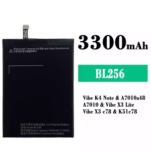 Mobiltelefon akkumulátort BL256 alkalmas Lenovo Vibe K4 Note / Vibe X3 Lite