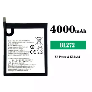 Mobiltelefon akkumulátort BL272 alkalmas Lenovo K6 Power