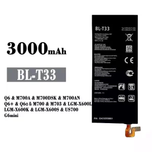Mobiltelefon akkumulátort BL-T33 alkalmas LG Q6 /Q6+ /Q6a /G6mini