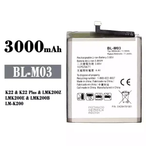 Mobiltelefon akkumulátort BL-M03 alkalmas LG K22 / K22 Plus
