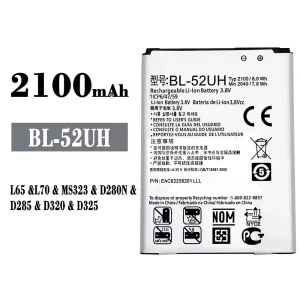 Mobiltelefon akkumulátort BL-52UH alkalmas LG L65/L70