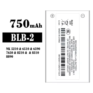 Mobiltelefon akkumulátort BLB-2 alkalmas Nokia NK 5210/6510/6590/7650/8210/8310/8890