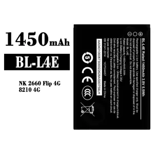 Mobiltelefon akkumulátort BL-L4E alkalmas Nokia NK 2660 Flp 4G/8210 4G