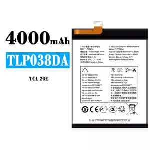 Mobiltelefon akkumulátort TLP038DA alkalmas Alcatel TCL 20E