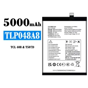 Mobiltelefon akkumulátort TLP048A8 alkalmas Alcatel TCL 408/T507D