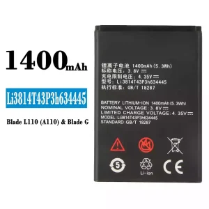 Mobiltelefon akkumulátort Li3814T43P3h634445 alkalmas ZTE Blade L110(A110)/Blade G