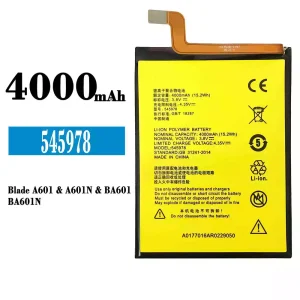 Mobiltelefon akkumulátort 545978 alkalmas ZTE Blade A601/A601N/BA601/BA601N