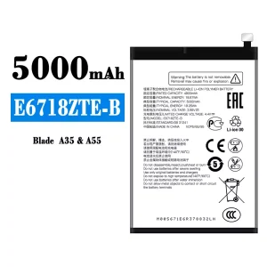 Mobiltelefon akkumulátort E6718ZTE-B alkalmas ZTE BLADE A35/A55