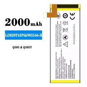Mobiltelefon akkumulátort Li3820T43P6h903546-H alkalmas ZTE Q505/Q505T